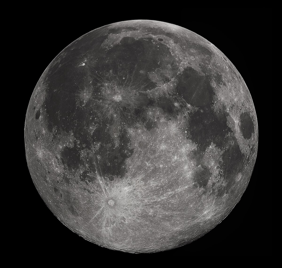 Full moon dark skies